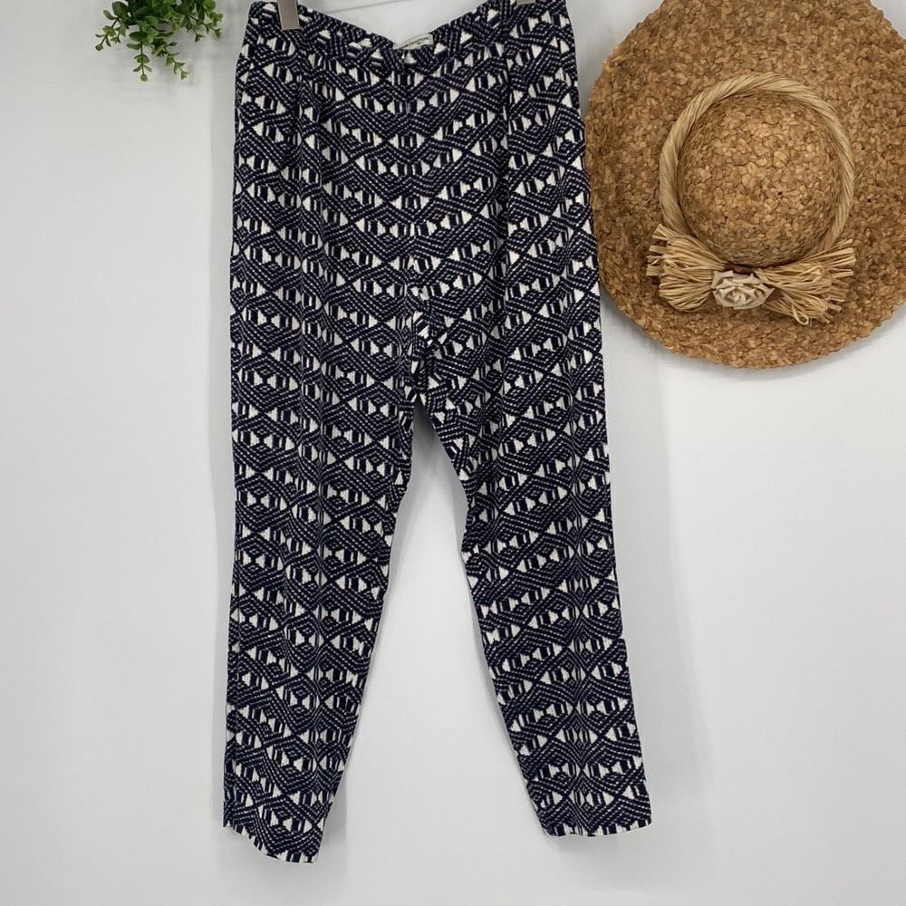 Reiss Nineteen Seventy One Goa High Tapered Pants Modern Lyocell Printed Multi S